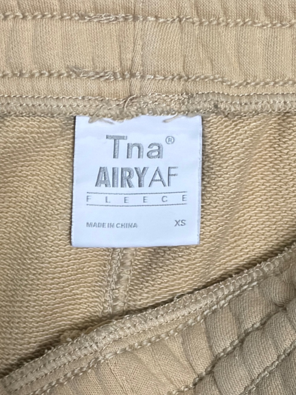TNA Airy AF Tan Drawstring Sweatpants XS - Picture 3 of 3